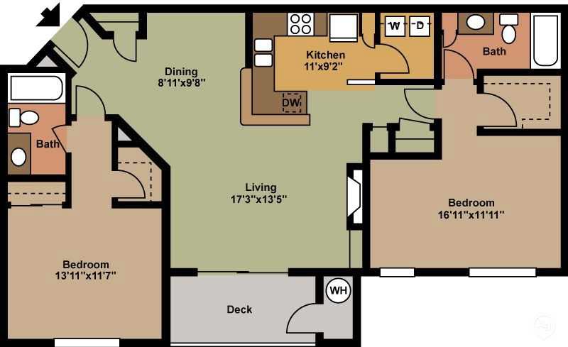 2 Bedroom 