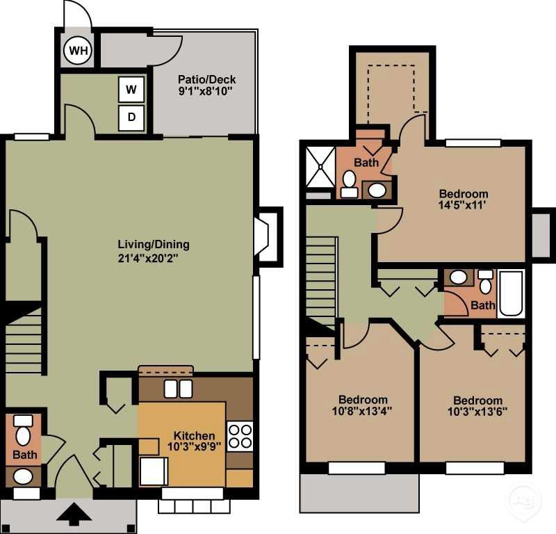 3 Bedroom Townhome