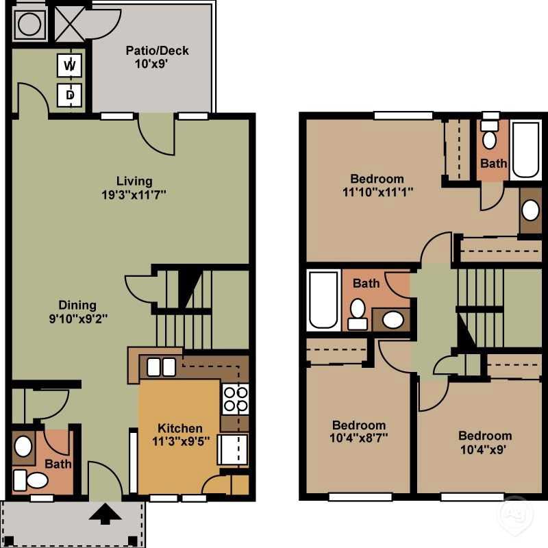 3 Bedroom Townhome